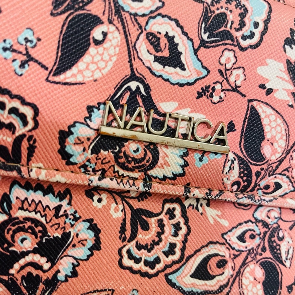 Nautica Pink Clutch with Intricate Floral Design - Picture 4 of 13